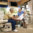 Senior couple in RV.