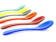 farbige plastik löffel