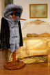 Fur coat on a hanger Fur coat on a hanger