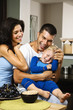 Happy family.