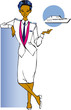 job series - stewardess / clipart