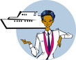 job series - stewardess / clipart