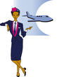 job series - stewardess / clipart