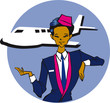 job series - stewardess / clipart