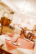 interior of a cream restaurant