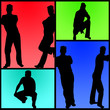 Male silhouettes