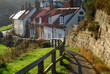 Picturesque cottages in Sandsend near Whitby
