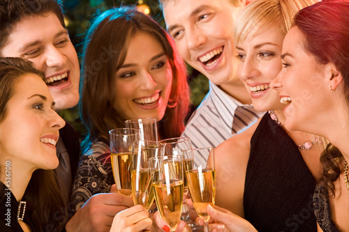 Image of friends having fun together at a party