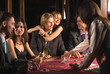 Young people have a good time in casino