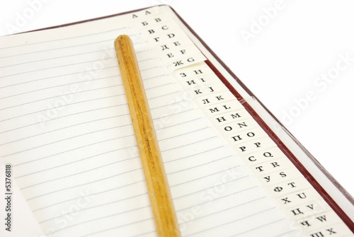 Photo: notebook alphabet record notebook alphabet record