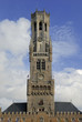 Belgique, Bruges, Place Markt, Beffroi