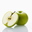 Apples on white.