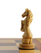 isolated chess horse. 