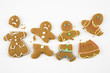 Broken gingerbread cookies.