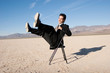 Laughing businessman sitting on a chair Laughing businessman sitting on a chair