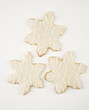 Snowflake cookies.