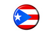 Puerto Rico Flaggen Knopf