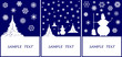 Surreal winter vector greeting-cards