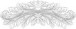 Baroque Leafs Rosette Calligraphy Style. All Curves Separately.