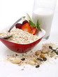 haferflocken frühstück mit milch