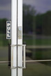 close up of office building door
