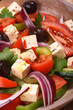 Greek salad with feta cheese
