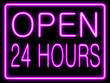 neon effect  open 24 hours