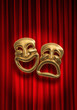 Classical comedy-tragedy masks