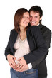 happy pregnant couple happy pregnant couple