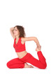 yoga woman stretching