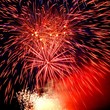 Celebratory firework. Festival of fireworks in sky