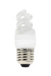 Lamp to save some energy isolated on a white background