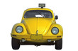 Foto: classic yellow retro car isolated - cuba classic yellow retro car isolated - cuba