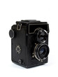 old camera on white background old camera on white background