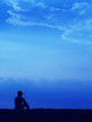 Fishing at dawn at the East Coast Park, Singapore Fishing at dawn at the East Coast Park, Singapore