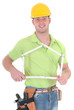 Handsome young construction worker 