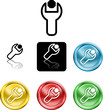 Spanner and nut icon symbol