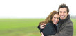 Young couple hugging