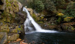 autumn waterfall in tennessee, america