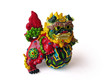 colorful chinese lion close up colorful chinese lion close up