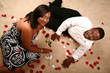 Romantic African American Couple Relaxing On The Floor