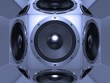 Bass speaker system background