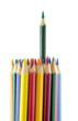 coloured pencils on white background coloured pencils on white background