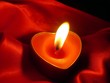 Red heart - candle