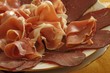 Carpaccio and gammon. Carpaccio and gammon.