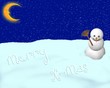 Schneemann Weihnachtsgrüße