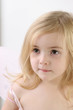 little girl with fairy wings -  over white