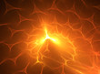 Abstract fractal red background with triangle pattern.