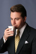businessman with cup of coffee
