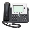 Two-channel IP Phone isolated on white background Two-channel IP Phone isolated on white background